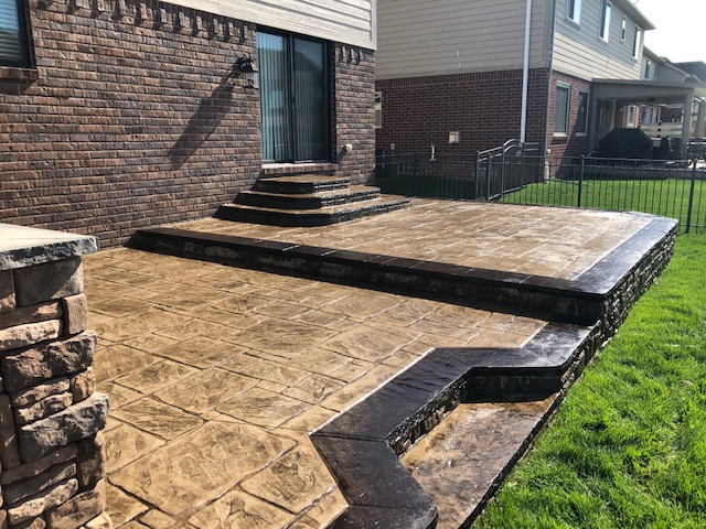 Stamped Concrete Pressure Wash & Seal in Macomb Twp., MI