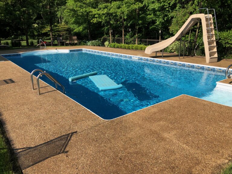 Exposed Aggregate Pool Deck Sealing After in Macomb Twp., Mi