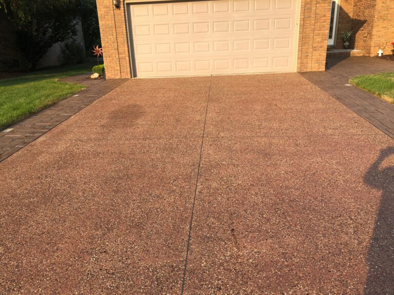 Exposed Aggregate Driveway in Macomb Twp. After Sealing